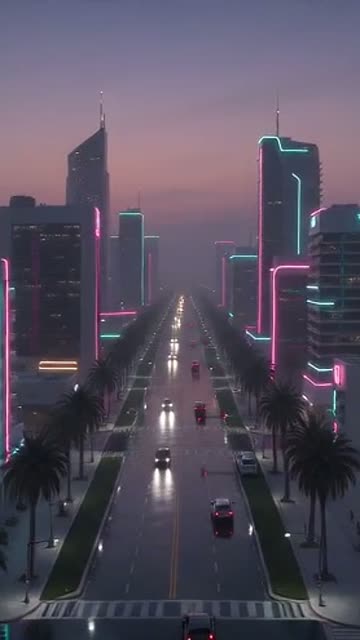 Neon City template